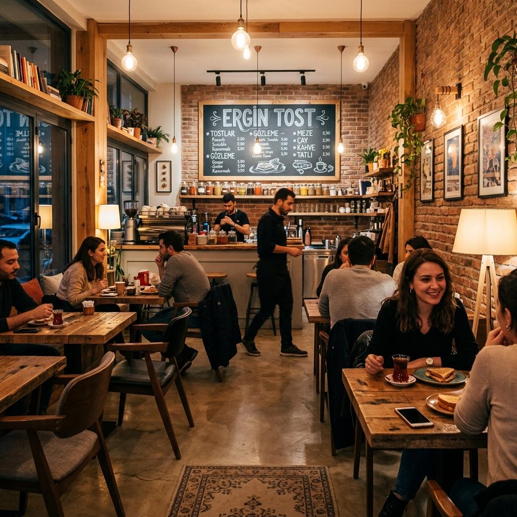 Ergin Tost sıcak kafe ortamı